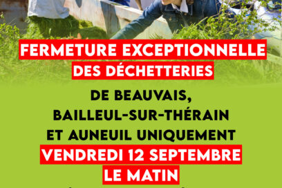 Fermeture exceptionnelle des déchetteries le vendredi 12 septembre - le matin - Agrandir l'image, fenêtre modale