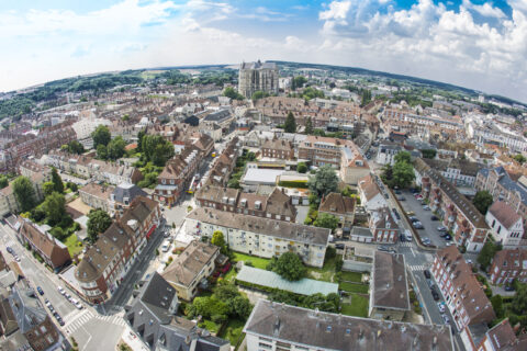 Vue aérienne Rues Beauvaisis