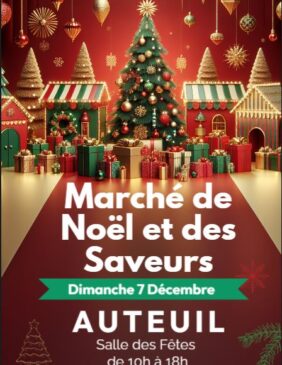 Affiche marché de noël Auteuil 2025