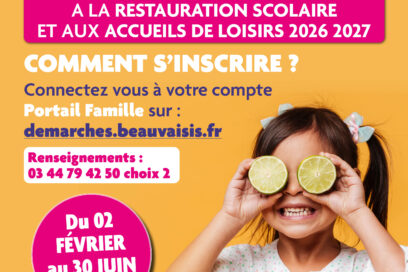 Campagne des inscriptions à la restauration scolaire et aux accueils de loisirs 2026/2027 : du 02 février au 30 juin 2026 - Agrandir l'image, fenêtre modale