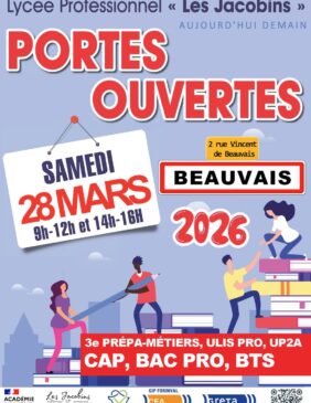 Le lycée professionnel Les Jacobins organise prochainement ses portes ouvertes samedi 28 mars 2026 afin de faire découvrir aux élèves, aux familles et à toute personne intéressée l’ensemble des formations proposées au sein de l’établissement. - Agrandir l'image, fenêtre modale